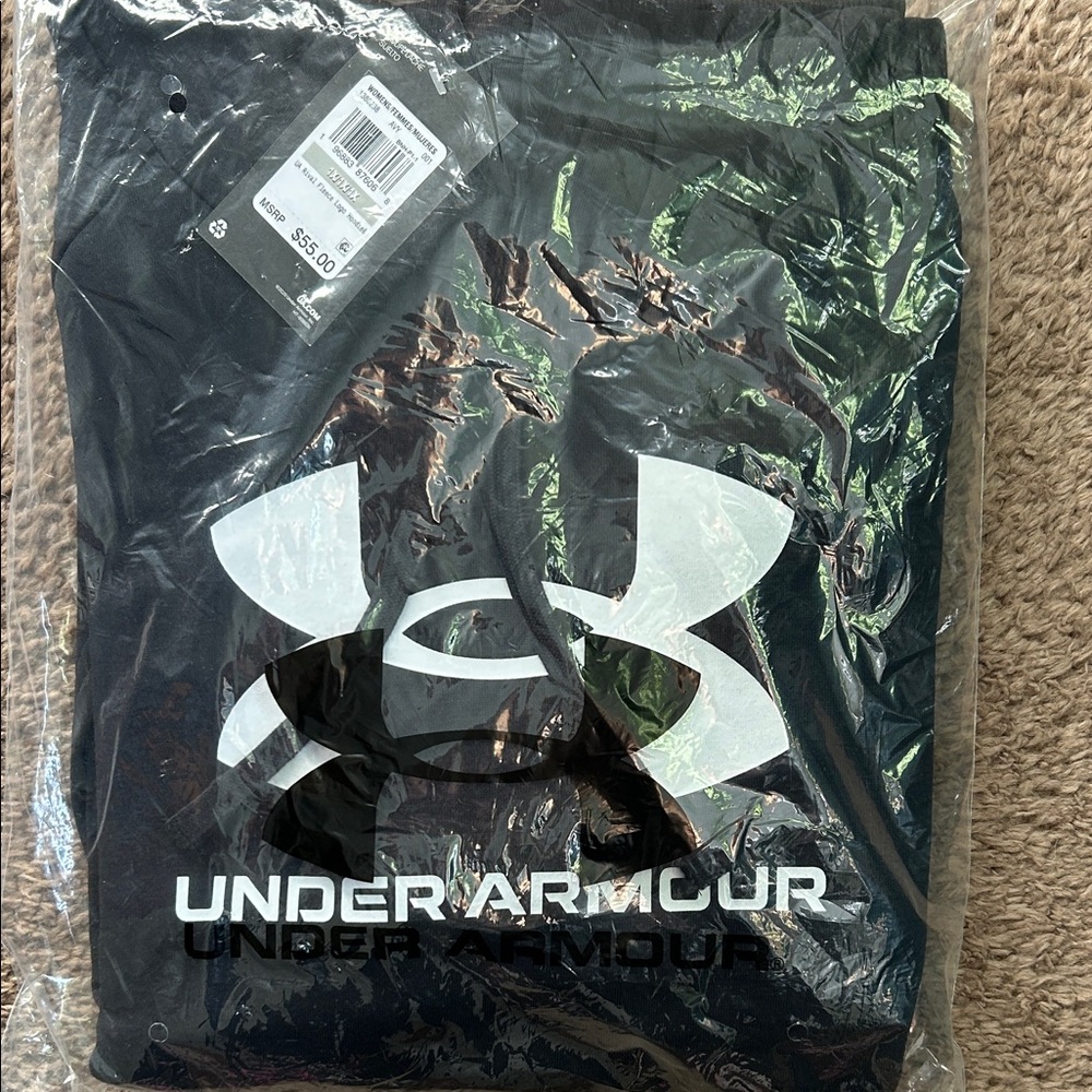 Under Armour Black Sweatshirt with White Logo
